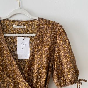 Christy Dawn NWT Augusta Dress Marron Blooming Vine XL